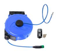 Retractable Garden Hose Reel - 12m Heavy Duty Flexible Storage Bracket | Wall Mount Swivel Garden Hose - for Garage, Outdoor, Patio, Home, Shop and Ja