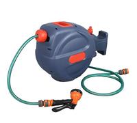 Retractable Garden Hose Reel, Automatic Wall-Mounted Hose, 180° Swivel, Auto Lock & Rewind, Ideal for Watering, Car Wash, Floor Cleaning, 10m/15m/18m Lengths
