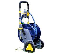 Retractable Garden Hose Reel Cart, Durable ABS and Aluminum Alloy Frame for Easy Car Washing and Plant Watering