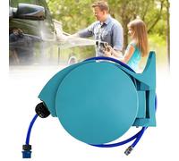 Retractable Garden Hose Reel, Wall Mounted, Auto Lock & Rewind, 15/20m Hose Pipe for Garden Watering and Car Wash