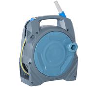 Retractable Garden Hose Reel with 10m + 10m Hose and Simple Manual Rewind