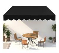 Retractable Garden Patio Awning Canopy Replacement Fabric Heavy-Duty UV Resistant Waterproof Sun Shade Cover for Outdoor Balcony & Terrace 20 Colors (Blue & White 13x10ft/4x3m)