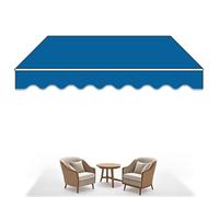 Retractable Garden Sun Canopy 5x1.5m/5x2m/5x2.5m - Manual Awning for Patio Balcony Café & Restaurant - UV Protection Outdoor Shade Easy Installation