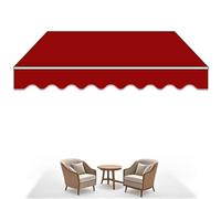 Retractable Garden Sun Canopy 5x1.5m/5x2m/5x2.5m - Manual Awning for Patio Balcony Restaurant - UV Protection Outdoor Shelter for Courtyard & Cafe