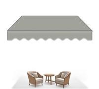 Retractable Garden Sun Canopy 5x1.5m/5x2m/5x2.5m - Manual Patio e ning for Balcony Reurant UV Protect for Outdoor Cafe & Courard