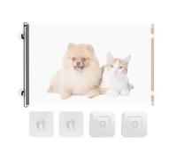 Retractable Gate - Portable Retrable Gate | Screen Lock Barrier | Folding Expandable Divider for Children Pets Hallway Puppies