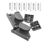 Retractable Gate Repair Kit Plastic Replacement Hardware | Perforated Accessories, Indoor Isolation for Doorways, Minimalist Grey Finish, Easy Installation