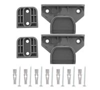 Retractable Gate Repair Kit with 2 Brackets and 2 Latches | Plastic Hardware Set, 13 Screws and 13 Expansion Screws, for Hallways, Stairways, Renters and Pets