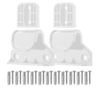 Retractable Gate Replacement Hardware Set with Latches Brackets Screws | Black Plastic Components for Indoor Hallway Openings, Stair Posts, Large Spaces, Quick Installation and Repair
