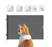 Retractable Gates for Dogs | Retractable Pet Gate - Suction Cup Foldable Fence Portable Adjustable Anti-jump 19.69x49.21in Child-proof for Living Room Nursery Deck Bedroom