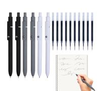 Retractable Gel Pens - 6 Piece Fine Tip, Stationery with Quick Dry Ink, Writing Pen with Smooth, Stationery Gear, Reliable Retractable Gel Pens for Kids Boys Girls Students Home Office School