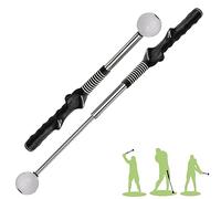 Retractable Golf Swing Training Aid, Golf Grip Trainer & Golf Swing Trainer for Warm-up, Right-Handed Golf Club for Indoor Practice, Golf Accessories - Strength & Tempo Training for Chipping Hitting