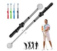 Retractable Golf Swing Training Aid,Golf Grip Trainer with Instant Feedback,Strength & Tempo Training,for Right & Left-Handed