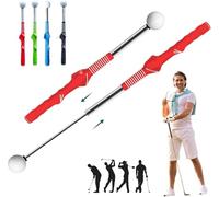 Retractable Golf Swing Training Aid,Golf Grip Trainer with Instant Feedback,Strength & Tempo Training,for Right & Left-Handed