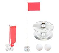 Retractable Golfs Flag And Cup Golfs Putter Swing Training Practice Tool For Green Putting Training Easy To Use For Yard Pin Flag Hole