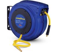 Retractable Hybrid Polymer Air Hose Reel 9.5mm x 20m Goodyear Blue One Size
