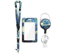 Retractable ID Badge Holder with Lanyard - Secure Carabiner Clip Name Badge Reel, Heavy Duty Access Card Holder | Perfect for Teachers, Nurses, Students, Office Workers, Durable and Functional Design