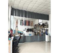 Retractable Industrial Garage Divider Curtain with Track - Insulated Clear Vinyl Partition for Workspaces Room Separator (W2.5xH3m/8x10ft)