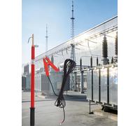 Retractable Insulation Discharge Rod with Grounding Wire for Capacitor Transformer Cable High Voltage Safety Tool