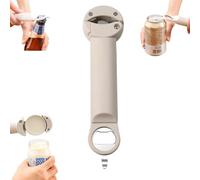 Retractable Jar & Bottle Opener Retractable Can Opener (Gray White)
