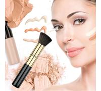 Retractable Kabuki Brush, Travel Powder Foundation Makeup Brush Face Blush Brushes for Liquid, Cream and Powder Face Makeup, Travel Size Makeup Brush