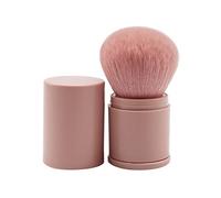 Retractable Kabuki Foundation Brush Portable Makeup Brush Travel Face Blush Brush for Powder Mineral Foundation Blending Blush