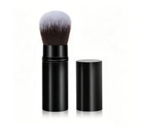 Retractable Kabuki Makeup Brush for Foundation Bronzer | Cruelty-Free Nylon Bristles, No Shedding, Travel Friendly, Liquid & Powder Use, 3.5inch×0.9inch