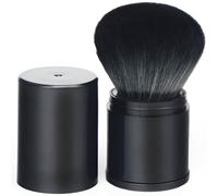 Retractable Kabuki Makeup Brush, Powder Brush, Face Make Up Brushes for Blusher, Foundation, Setting Powder, Super Soft & Dense, No Shedding, Genlte on Skin, Portable Travel Sized