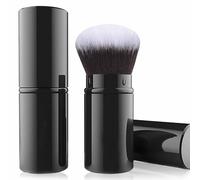 Retractable Kabuki Makeup Brushes, Travel Face Blush Brush, Portable Powder Foundation Sunscreen Brush with Cover for Blush, Bronzer, Buffing, Highlighter Flawless Powder Cosmetics
