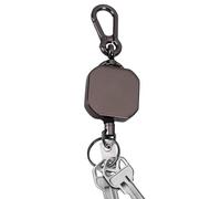 Retractable Key Ring, Reinforced Key Ring with Chain - Retractable Clip Badge Holder for Daily Shuttle, Hiking, Travel, Outdoor, Fishing, Sports, Events, Buildings, Warehouses