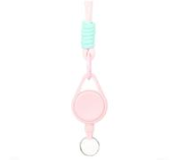 Retractable Keychain Badge Holder with Telescopic ID Card | Reel and Outdoor Waist Belt Clip, for durable Nylon Steel Wire Lanyard for Camping Hiking Commuting Office Use, Secure