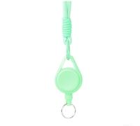 Retractable Keychain Badge Holder with Telescopic ID Card | Reel and Outdoor Waist Belt Clip, for durable Nylon Steel Wire Lanyard for Camping Hiking Commuting Office Use, Secure