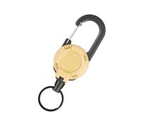 Retractable Keychain - Durable Torch | Retractable Steel Cable, Extendable Credential Holder, Work Credential Clip, Expandable Carabinator for Outdoor Activities, Moorings