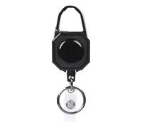 Retractable Keychain Heavy Duty Badge Reel with Carabiner & Breakaway Lanyard, Holder for Work, ID Retractable Reel Keychain with Lanyard