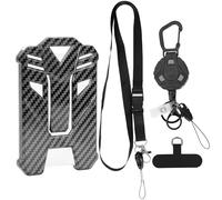 Retractable Keychain,Heavy Duty Retractable Lanyard with 31.5" Steel Cord ID Badge Holder and Detachable Lanyard Strap for Office School ID Credit Proximity Pass