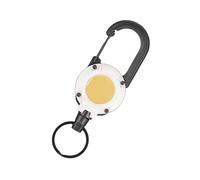 Retractable Keychain - Heavy duty steel deduction with steel deduction, retractable badge reel key holder, no-fuss design makes it perfect for outdoor work badge clips, carabiner hook for grow lights