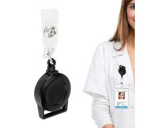Retractable Keychain - Nurse Reels Clip - Portable Dog Tag Clip for Backpack, Purse, Keychain, Pocket, School Supplies for Teachers, Students
