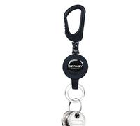 Retractable Keychain, Retractable Carabiner - Retractable Belt Clip, Multifunctional Extendable Keychain, Belt Clip for Heavy Duty to Secure Cards