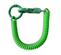 Retractable Keychain Zinc Alloy Holder Colors Chain For Backpack Stretchy Spirals Keyring Coil Spring Keychain Coiled Holder