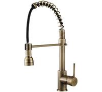 Retractable Kitchen Faucet Pull Down Sprayer Antique Design Hot & Cold Water Mixer Perfect for Vegetables Easy to Install Modern & Stylish