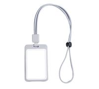 Retractable Lanyard with Identity Card Holder Water Resistant Clear Card Case Badge Holder with Retractable Badge Reel Employee Name