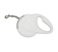 Retractable Leash Enduring Pet Tape Automatic Telescopic Tractor Dog Tape for Outdoor Pets Walking Park Stroll Training Backyard Activity(White Gray)
