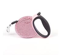 Retractable Leash， Retractable Dog Leash Fashionable Durable 360° No Puppy Cat Walking Pink For Small Breed(2,300cm)