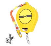 Retractable Lifeline Fall Protection Safety Harness with Shock Absorbing Lanyard Cable for High-altitude Working and Roofing Construction Rescue