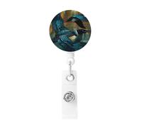 Retractable Loon Birds Badge Holder, Retractable Badge Reel Clips and Id Card Holder, Suit for Offices, Teachers, Students, Nurses.