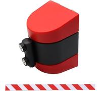 Retractable Magnetic Queue Barrier Belt 2M/5M/10M Cordon For Event Control Red Crowd Management(Red,10M(32FT))