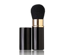 Retractable Makeup Brush - Goat Hairs - Portable Face Loose Powder Foundation, Mini Blush Brush Beauty Cosmetic Tool