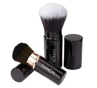 Retractable Makeup Brush Telescopic Face Brush Professional Powder Brush Portable Blush Brushes for Applying Foundation, Powders and Mineral Cosmetics 2 Pieces (Black)