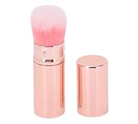 Retractable Makeup Brush with Lid, Soft Loose Powder Brush Cosmetic Tool for Makeup (Pink)