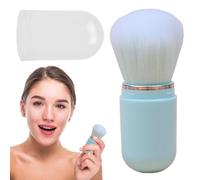 Retractable Makeup Brushes, Makeup Brush - Travel Powder Brush - Brought Face Brush with Lid for Foundation, Blush, Bronzer and Powder, Travel